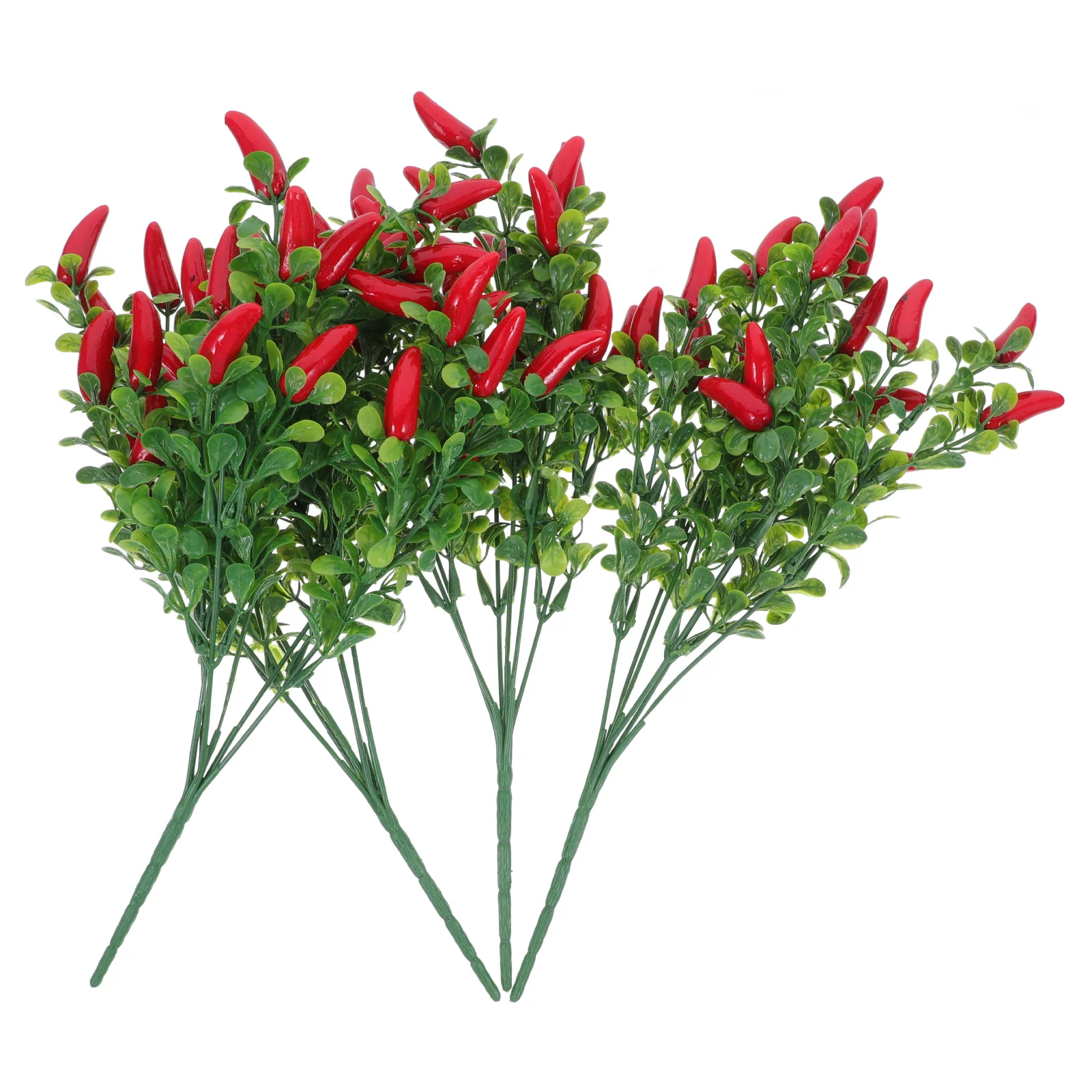 

4Pcs Artificial Pepper Chili Bouquet Simulation Plant Realistic Vegetable Branch Home Decor Photo Props Vase Filling Bonsai