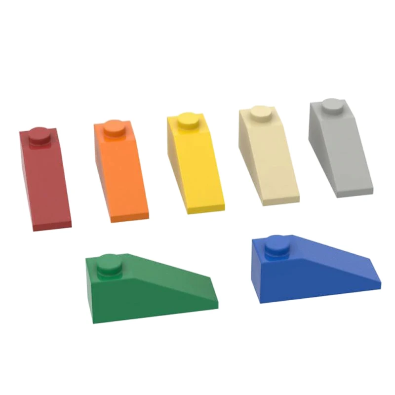 

10 шт. 1x3 наклонные кирпичи 4286 классические образовательные DIY аксессуары для сращивания игрушечные строительные блоки совместимые частицы