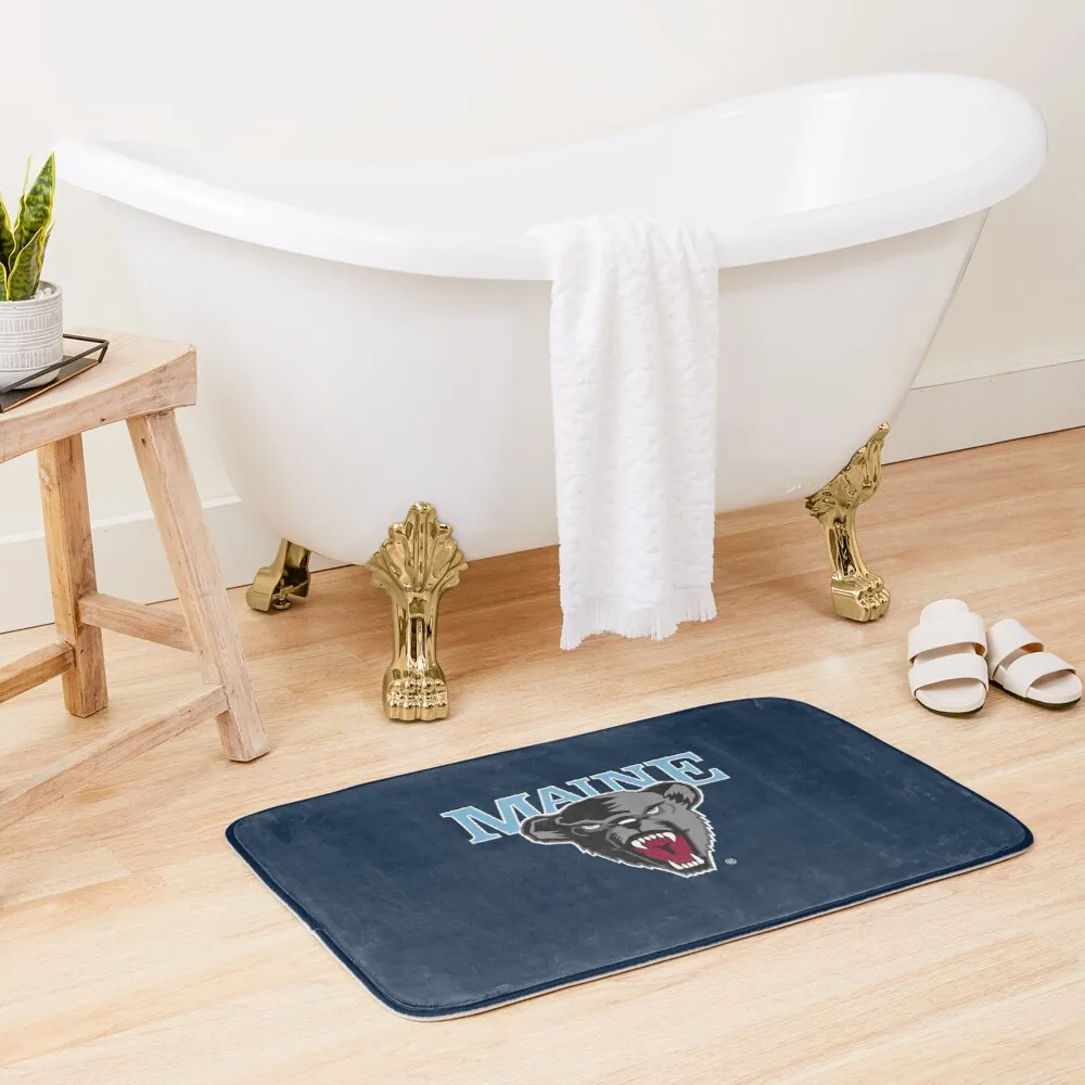 

Maine BLACK BEARS ORONO ME Bath Mat Absorbent Floor Mat Bath Mat