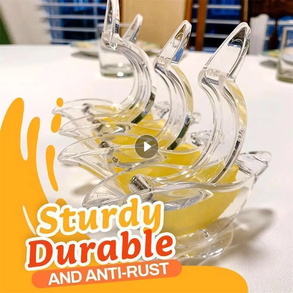 Acrylic Lemon Slice Juicer Bird Shape Manual Lemon Clip Squeezer Convenient Fruit Juice Gadget Manual Kitchen Juicers Accessory