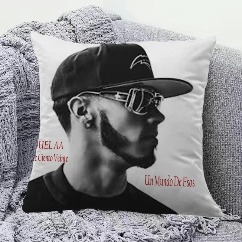 Pillowcases Anuel AA Decorative Cushion Cover Luxury Pillow Cover Pillow Case Sofa Car Bed Room Decor Dakimakura Wedding Gift