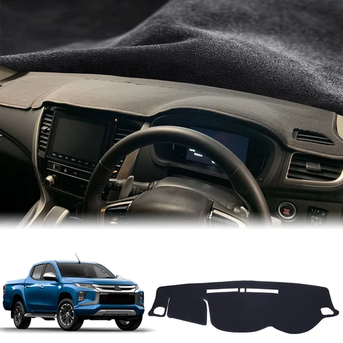 Ajuste Mitsubishi Triton L200 MQ MR 2015-2022 DashMat parasol coche Dashmat tablero cubierta almohadilla alfombra protectora Accesorios