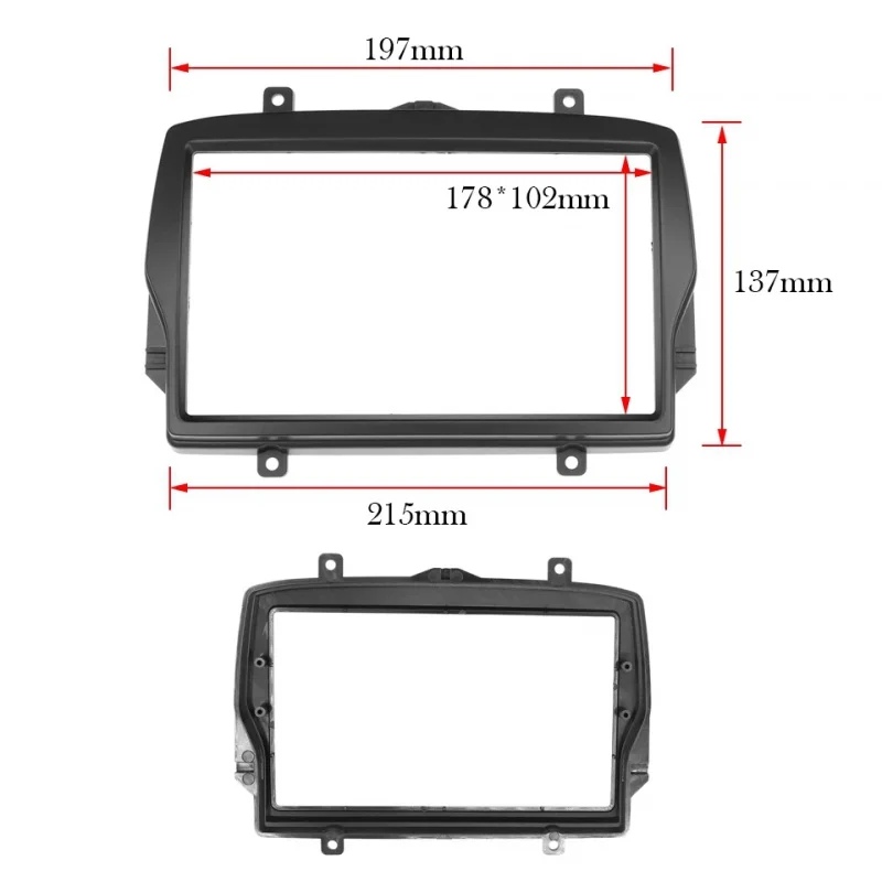 

2Din car radio Fascia for Daewoo Royale LADA Vesta 2015 2016 car panel Trim Dashboard Panel Kit