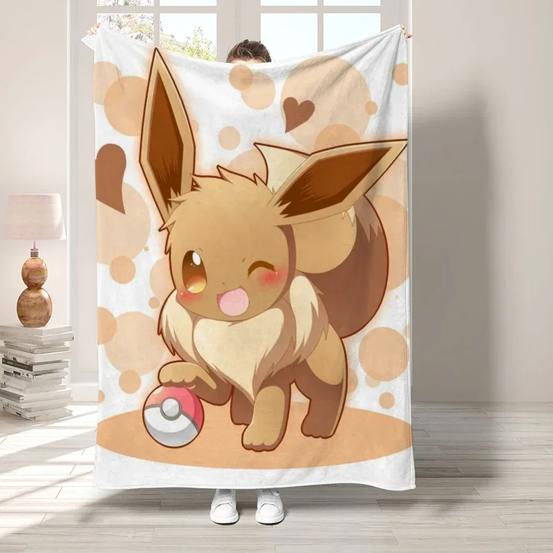 P-pokemon Boho Blanket Sofa Summer Bedspread on the Bed Fluffy Soft Blankets for Winter Throw Decorative Fleece Custom Anime Nap