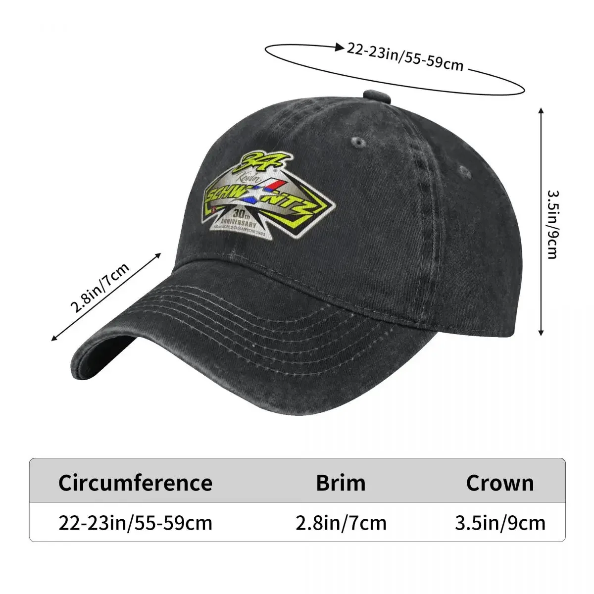Kevin Schwantz 34 Fashion Baseball Cap Peaked Cap Men's Hat Women's Cap Visors