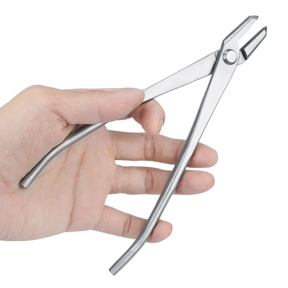 Solid Stainless Steel Bonsai Tools Ergonomic Grip Handle Silver Jin Pliers Precise Handling Garden Care Tools Horticulture