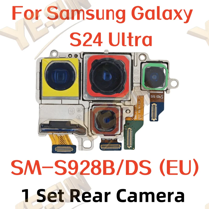 Комплект камер для Samsung Galaxy S24 Ultra SM-S928B/DS SM-S928U: фронтальная камера + телеобъектив + широкоугольная + основная камера, запчасти для ремонта и замены