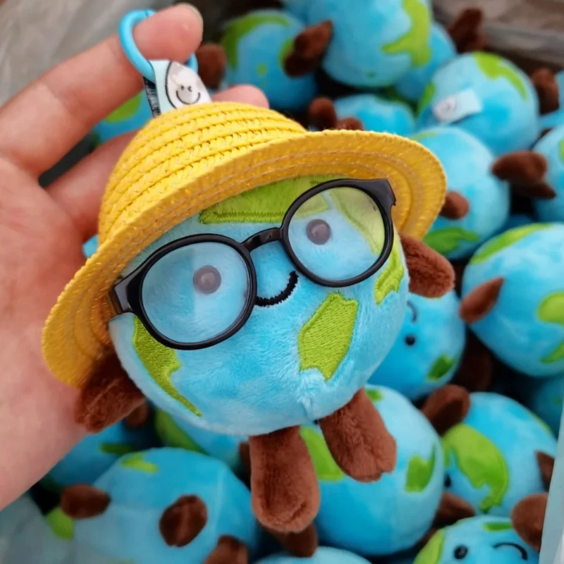 

Милая 10 см маленькая плюшевая кукла Земля, модная мягкая игрушка, сумка, подвеска, украшение, брелок, автомобильный кулон, детский фестиваль, подарки-сюрпризы