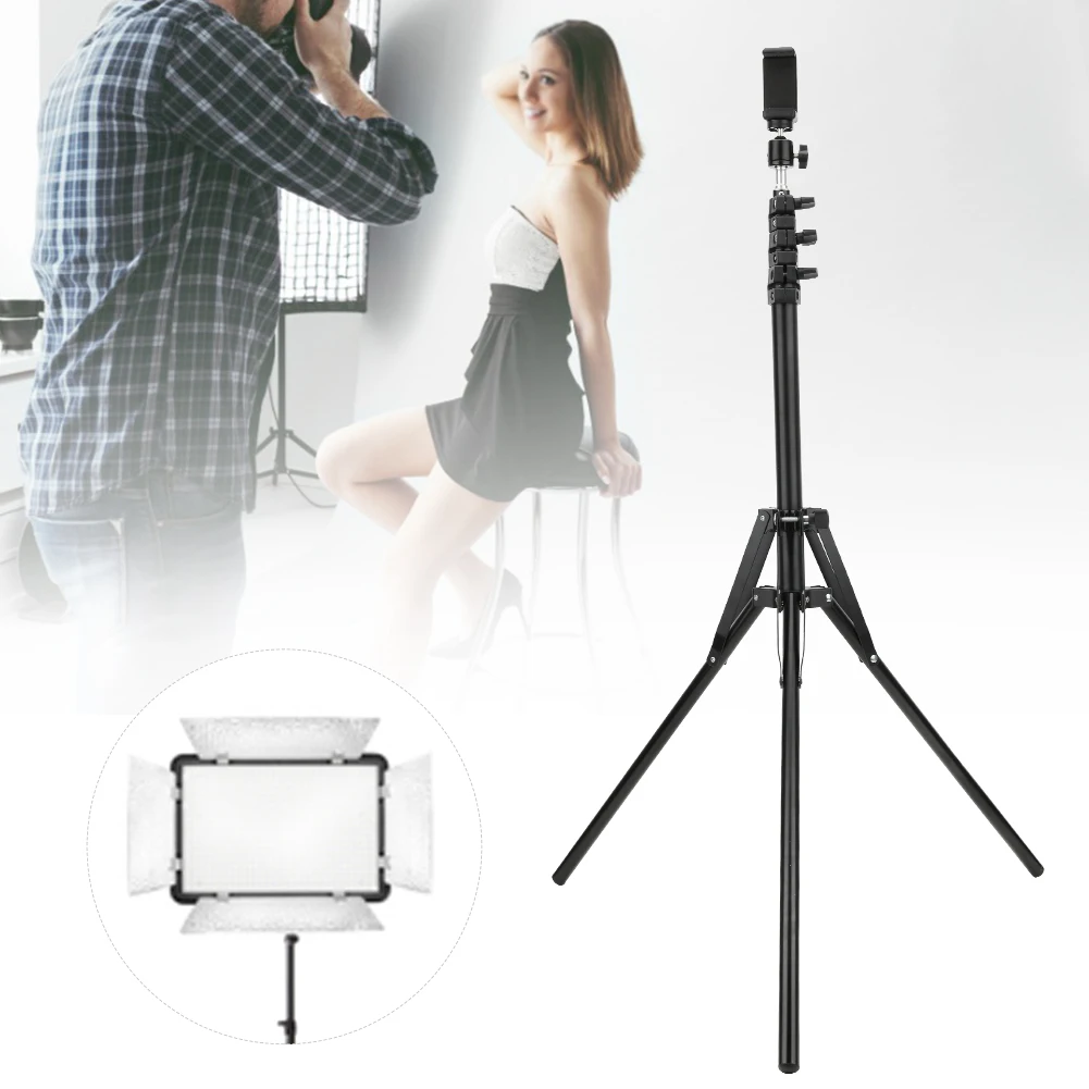 Lightweight Tripod Lamp Stand Reverse Folding For Smartphone SLR DSLR Camera Flash Portable Softbox Flash Holder Bracket