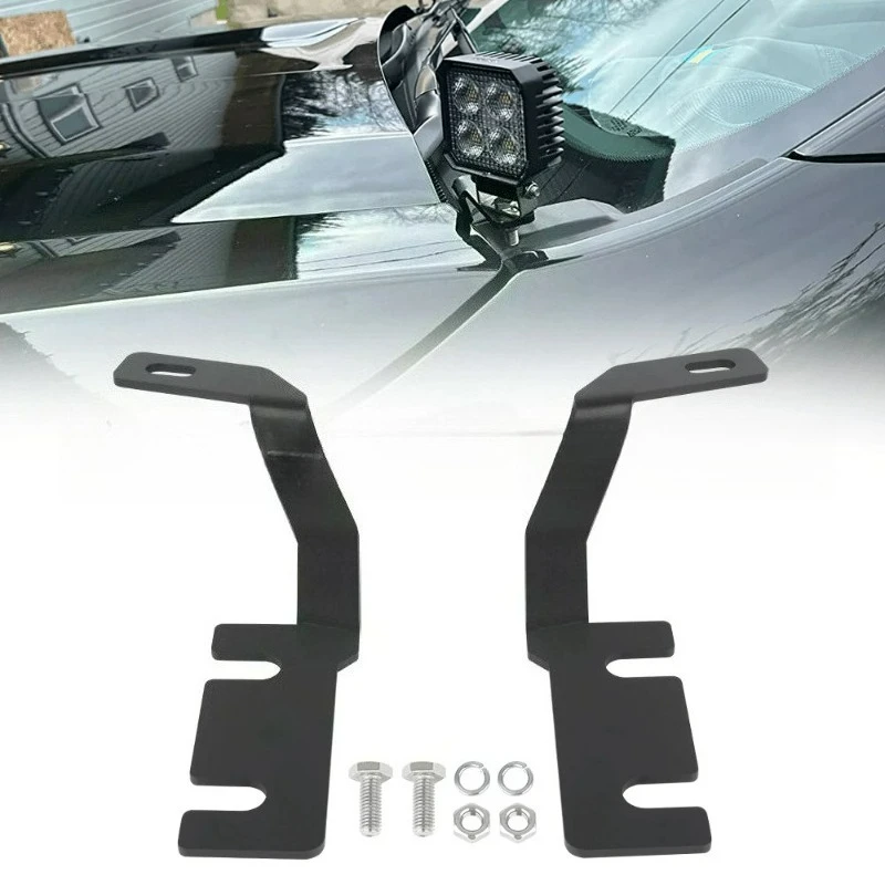 

Poer для Ford Ranger 2019 2020 2021 2022 2023 2024 столб Ditch Pods светодиодный куб рабочее освещение крепление держатель капот светильник кронштейн Moun