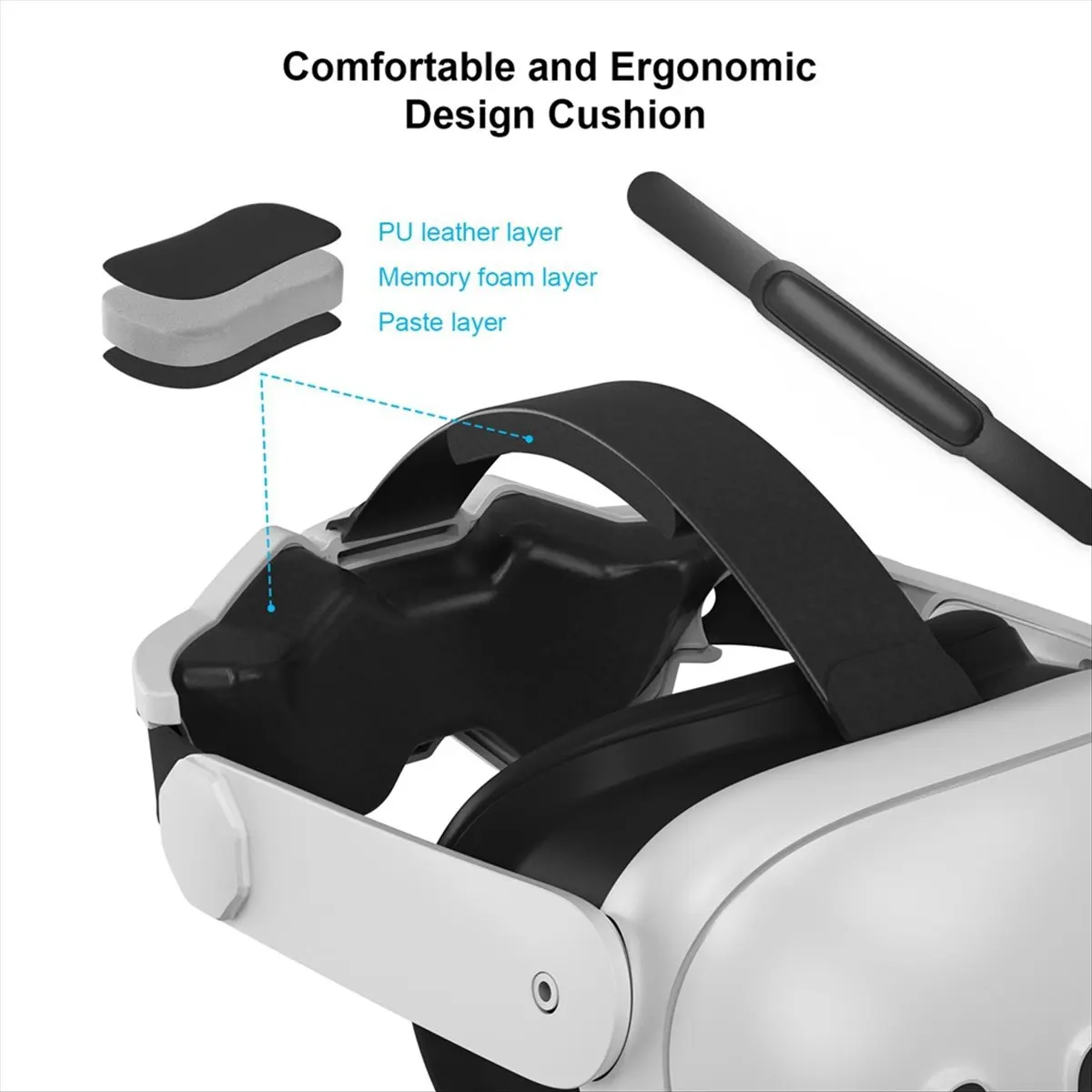 

Suitable for Meta Quest3 VR Glasses and Adjustable Headset Multi-Angle Adjustable Headset Gaming VR Mask