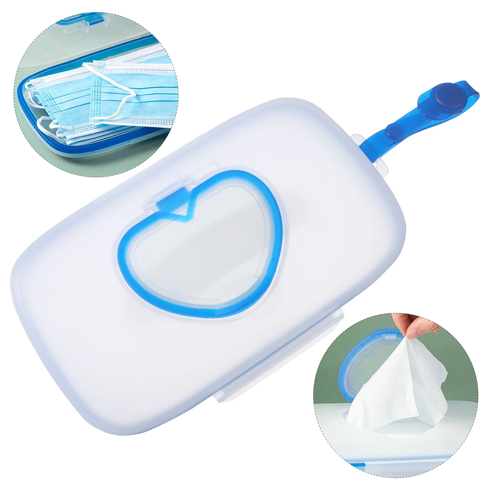 1 pz scatola portatile per fazzoletti bagnati per esterni passeggino custodia per salviette appese guarnizione in silicone blocco dell'umidità scatola di salviette portatili