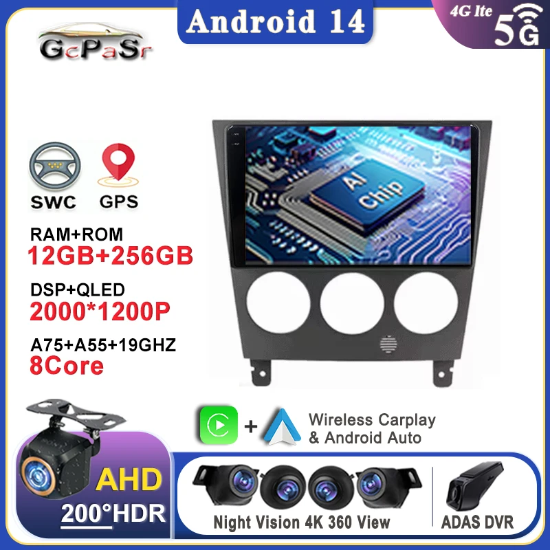 

Autoradio Android For Subaru Impreza GD GG 2002 - 2007 Carplay Navigazione Multimedi Head Unit Screen DVD GPS Screen No 2Din DVD