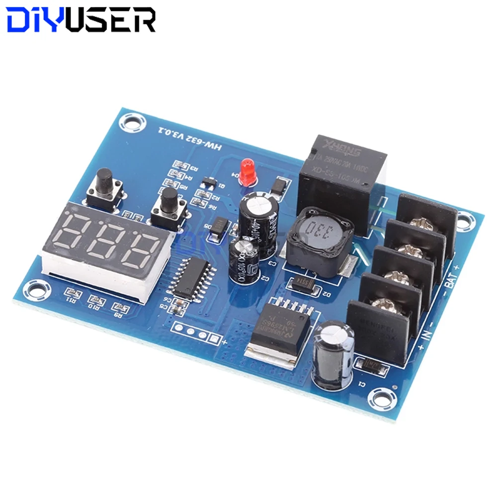 XH-M603 Charging Control  Digital LED Display Storage Lithium Battery Charger Control Switch Protection Board 12-24V