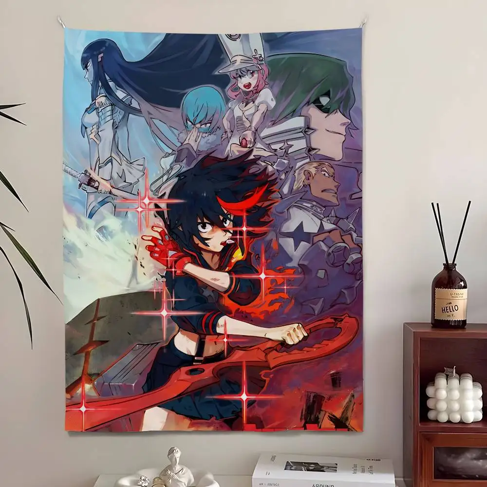 KILL la KILL أنيمي نسيج، غرفة نوم المعيشة بار حديقة في الهواء الطلق والمهرجانات الديكور خلفية الفن راية للحزب #4