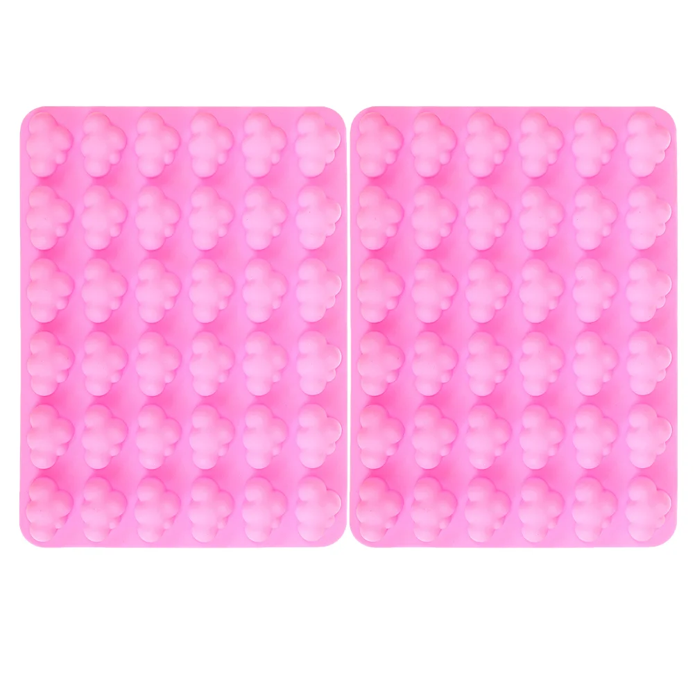 

2 Pcs Silicone Convenient Jelly Mold Mold for Chocolate Candy Making Reusable Cake Dessert Flexible Baking Tools