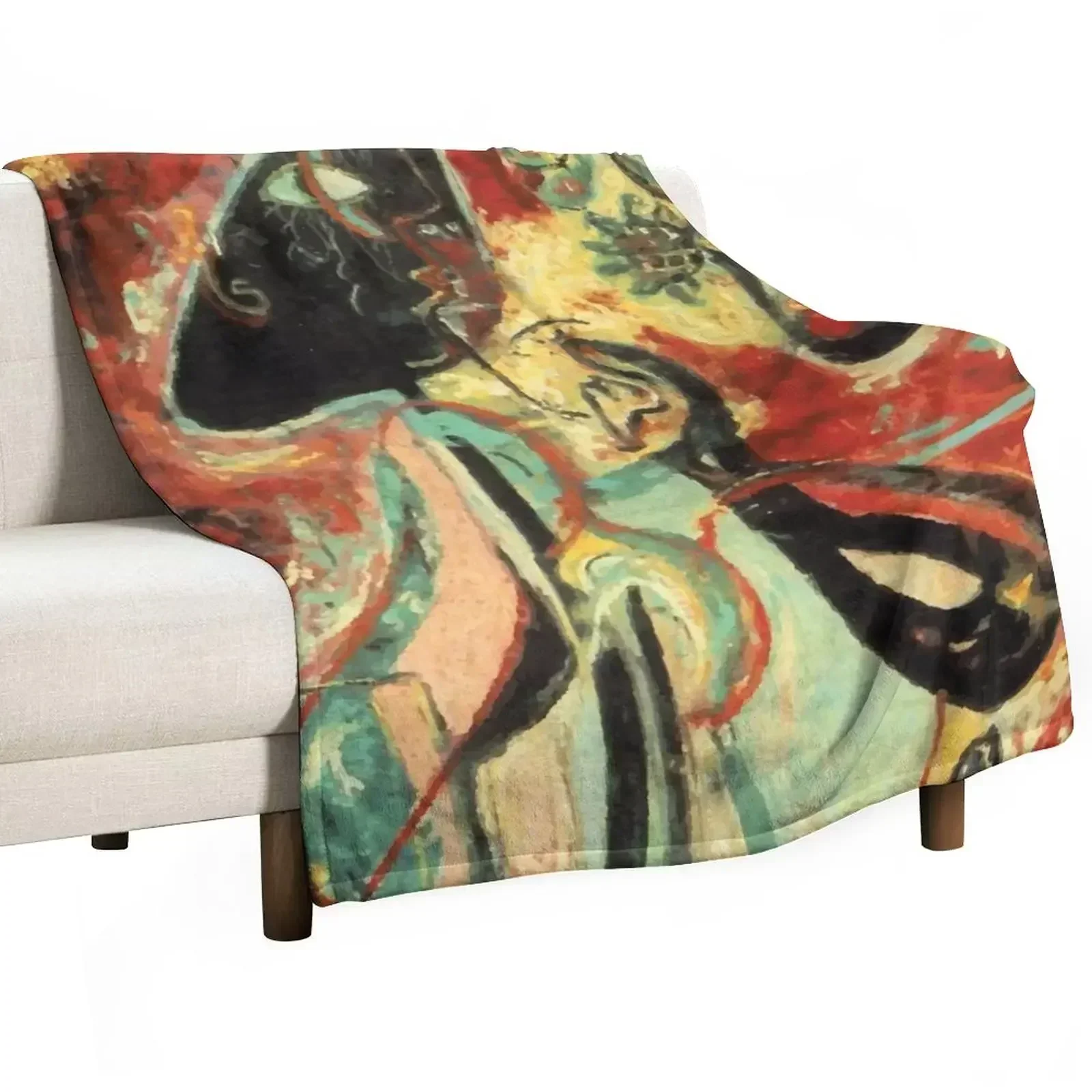 Jackson Pollack | Moon Woman Throw Blanket Sleeping Bag Giant Sofa Bed Soft Big warm winter Decorative Sofa Blankets