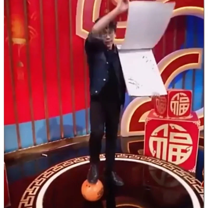 Bowling Ball from Drawing Board – Bowl-A-Rama Magic Trick for Close-Up & Stage, Illusions with Magician Props Gimmick Comedy
