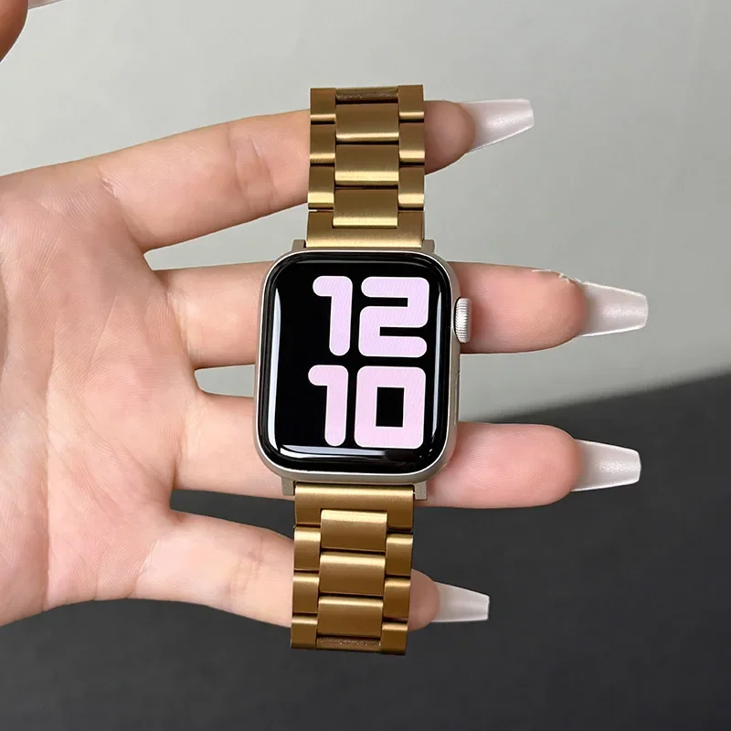 Stainless Steel Straps for Apple Watch Ultra 3/2/1 49mm 45mm 44mm 42mm-40mm-41mm-46mm Metal band series 11 10 9 8 7 6 5 4 3 se3