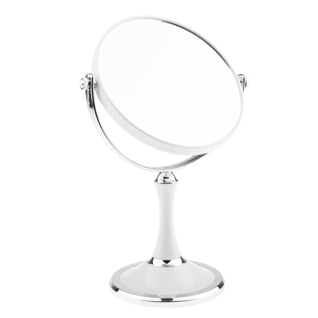 Makeup Cosmetic Mirror Stand Double Sided Magnifying Vanity Mirror for Hair Cutting Facial Care and Shaving