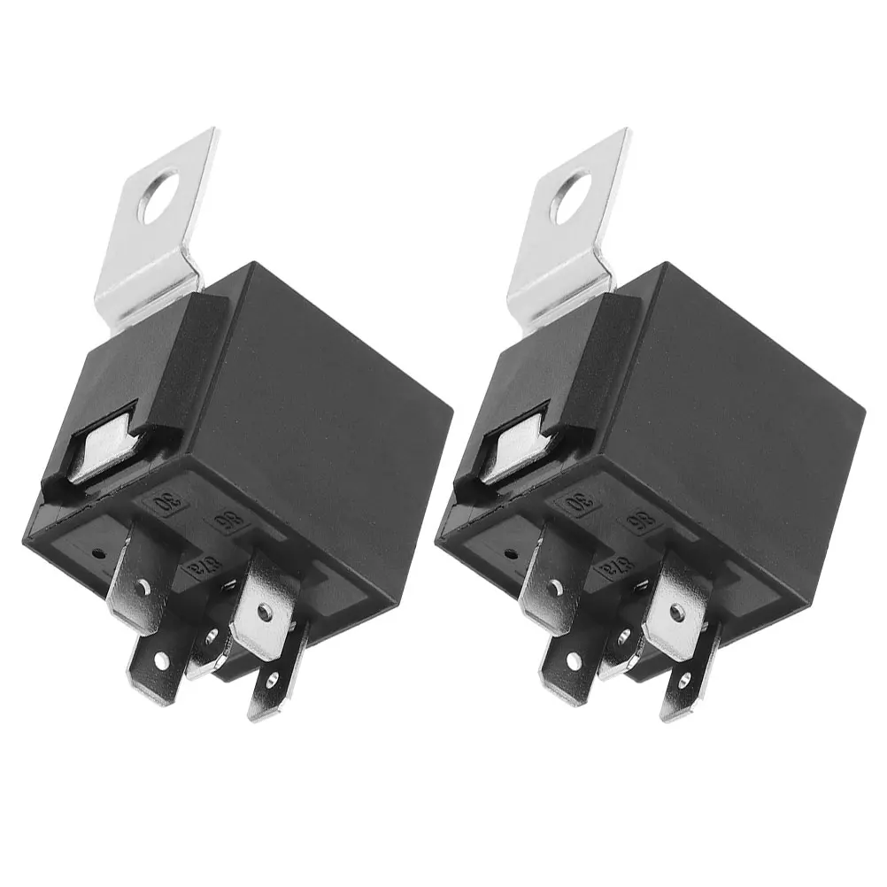 

2pcs Waterproof Relay 5Pin 24V Car Automotive Relays Copper Replacement 30Amp Accessories Marine Starter Truck Boat