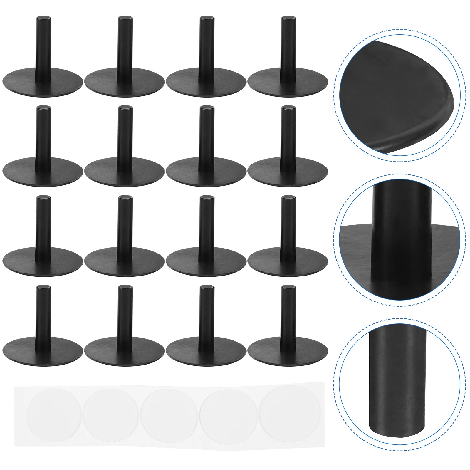 

20 Pcs Plastic Duck Stopper Holder Black Car Duct Display Rack Toy Fixed Mount Decor Support Strong Bearing Practical Use
