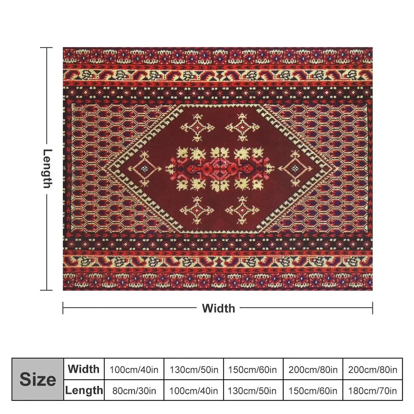 Authentic Moroccan Carpet Throw Blanket Decorative Beds Flannel Nap Luxury Thicken Blankets