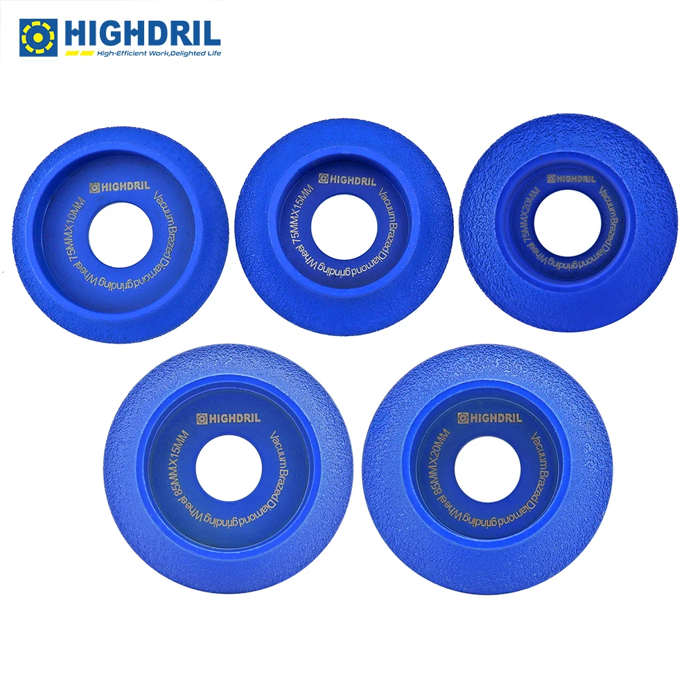 HIGHDRIL 1pc Dia75/85mm Diamond Grinding Wheel Angle Grinder Polishing Milling Tools For Marble Granite Quartz Ceramics