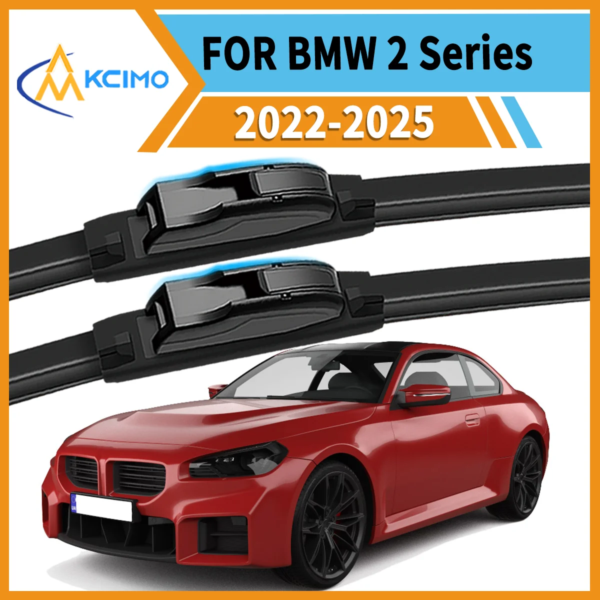 

Smooth & Silent Wiping 2PCS Wiper Blades for BMW 2 Series G42 2022-2025 All-Weather Performance Clear View Safe Driving