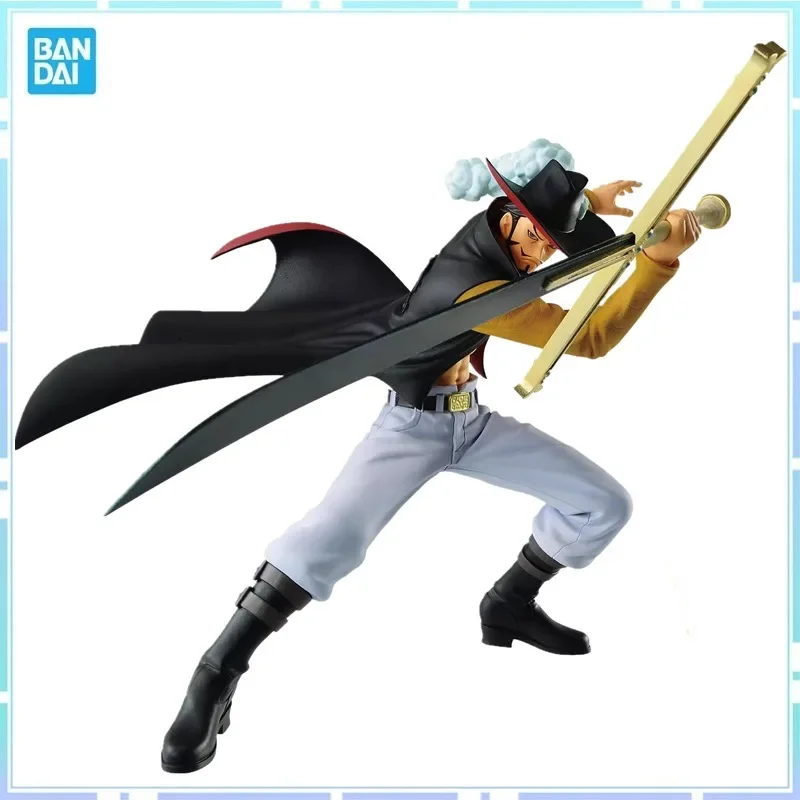 Bandai Original BANPRESTO Anime One Piece BATTLE RECORD BRC Dracule Mihawk 13CM PVC Action Figure Collectible Model Toys