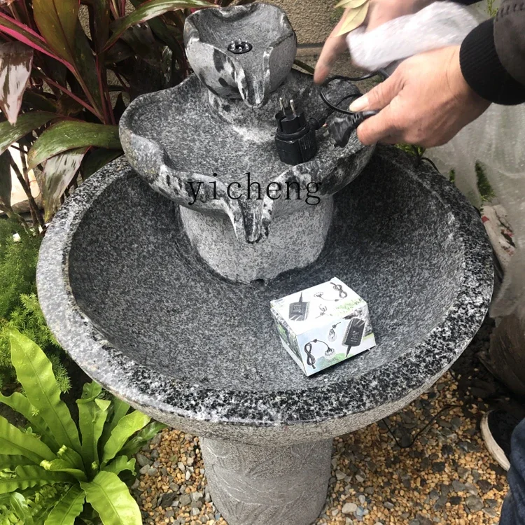 

ZYA Courtyard Water Landscape Garden Small Stone Sculpture Fountain Fish Pond Living Room Water Decoration