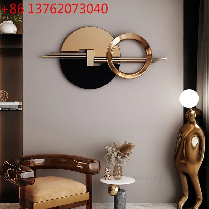 Italian Wrought Iron Wall Hanging Decorations Living Room Sofa Background Wall Decor Minimalist Metal Home Decorations Crafts