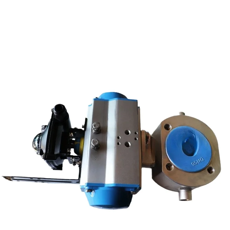 Pneumatic ultra-thin ball valve pair clip high platform stainless steel 304 ball valve