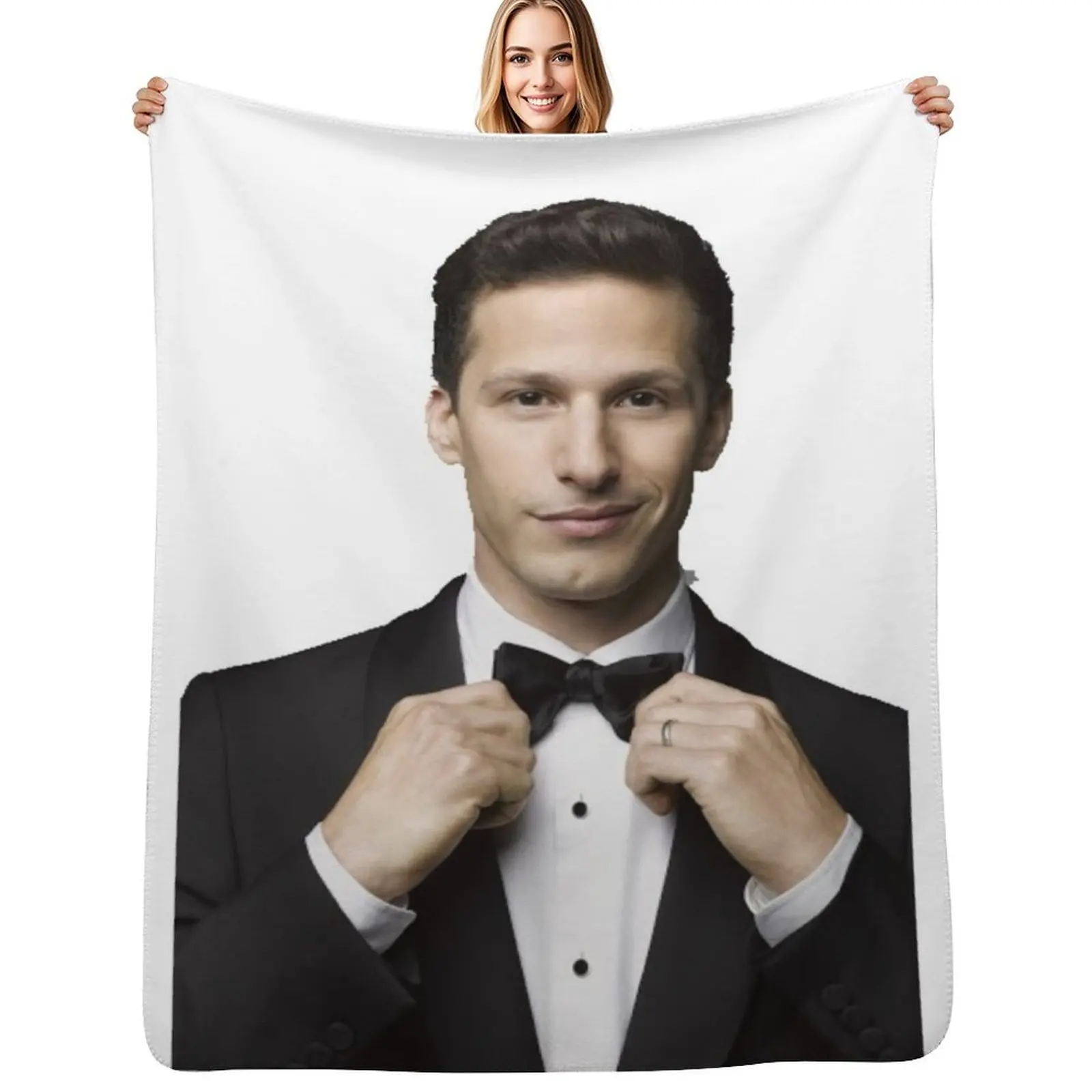 Andy Samberg Throw Blanket Cozy Sofa Blanket for TV Watching Napping