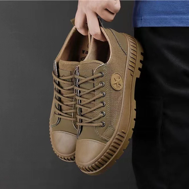 

Men Work Shoes Platform Non-slip Wear-resistant Breathable Training Shoes Summer Outdoor Driving Climbing Casuals Zapatos Hombre