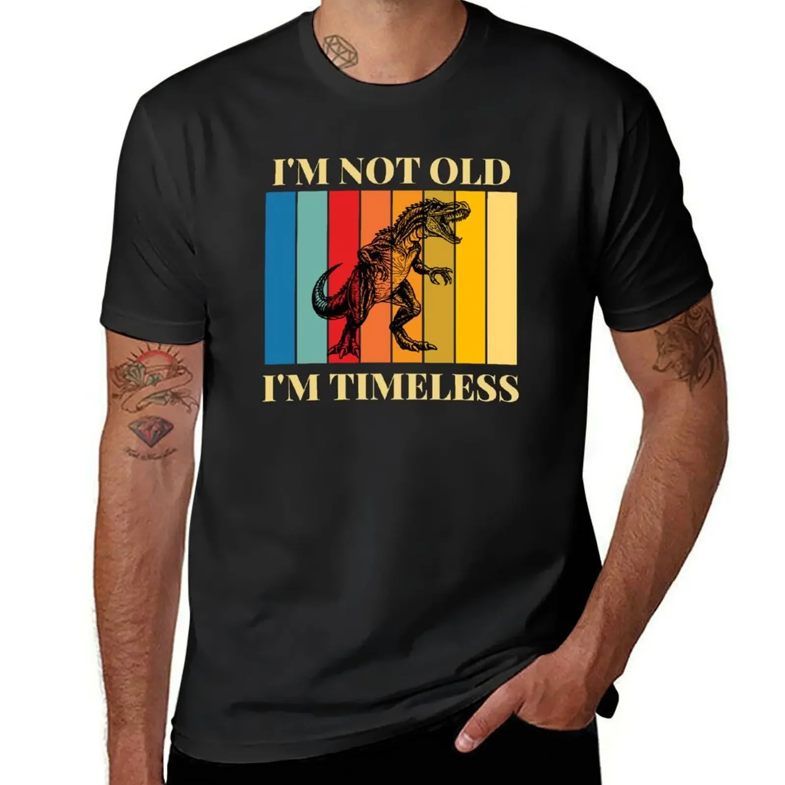 I'm Not Old I'm Timeless Baryonyx T-Shirt anime oversized t shirt anime tshirt for a boy slim fit t shirts for men