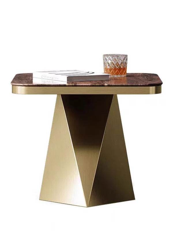 

The side table, small coffee table, villa living room, movable home small square table, Italian light luxury