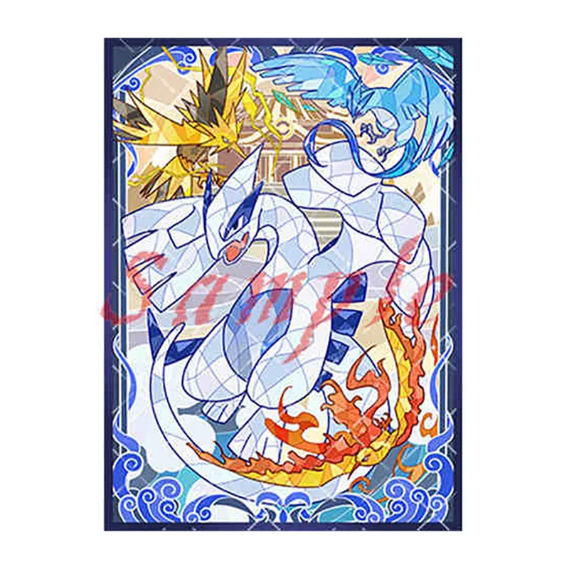 100 stks/set Lugia VS Zapdos Articuno Moltres Flash Card Sleeve PTCG Anime Game Collection Card Beschermhoes Gift Speelgoed 66*91mm
