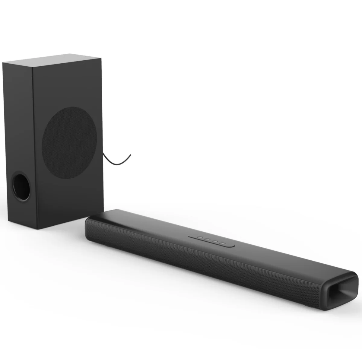 

100W TV Sound Bar with Subwoofer Box Soundbar Wireless Speaker Home Theater Surround Sound Aux/USB/Optical/Coaxial//HDMI/ARC