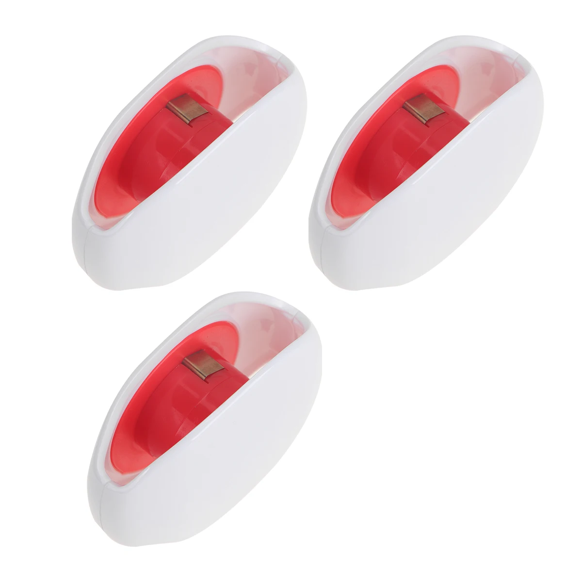 

3 Pcs Wire Data Cable Reel Earphone Organizer Earbuds Cord Winder Keeper Automatic Protective Case White