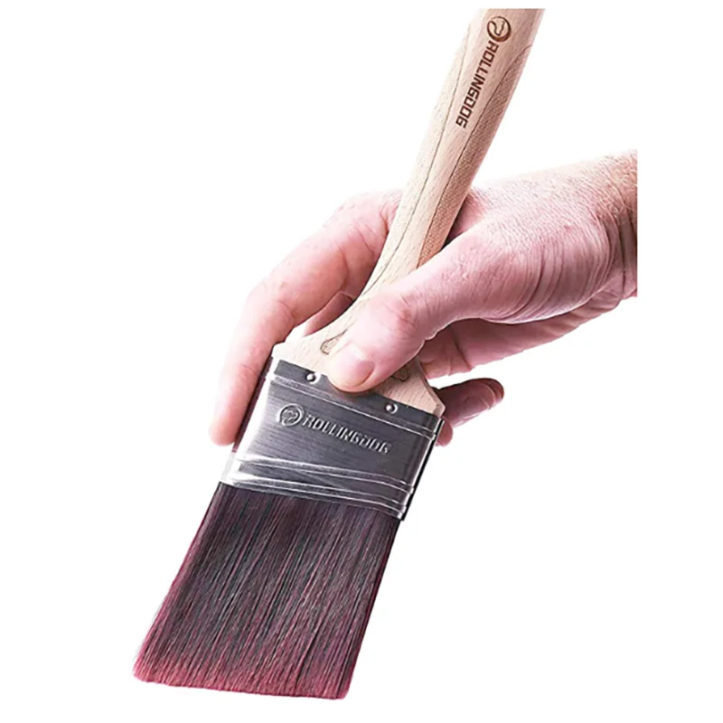 2.5 Inch Angled Paint Brush for Trim and Corners, Professional Cutting in Brush for Sharp Lines on Walls, Cabinets, Non-Shedding