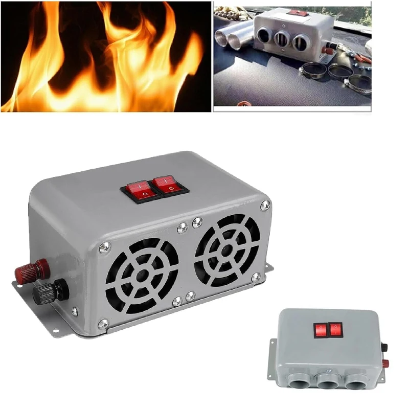 

Автомобильный температурный обогреватель 12 В, 24 В, компактный мощный электрический обогреватель для защиты от запотевания и удаления снега, зимнее размораживание, быстрый нагрев