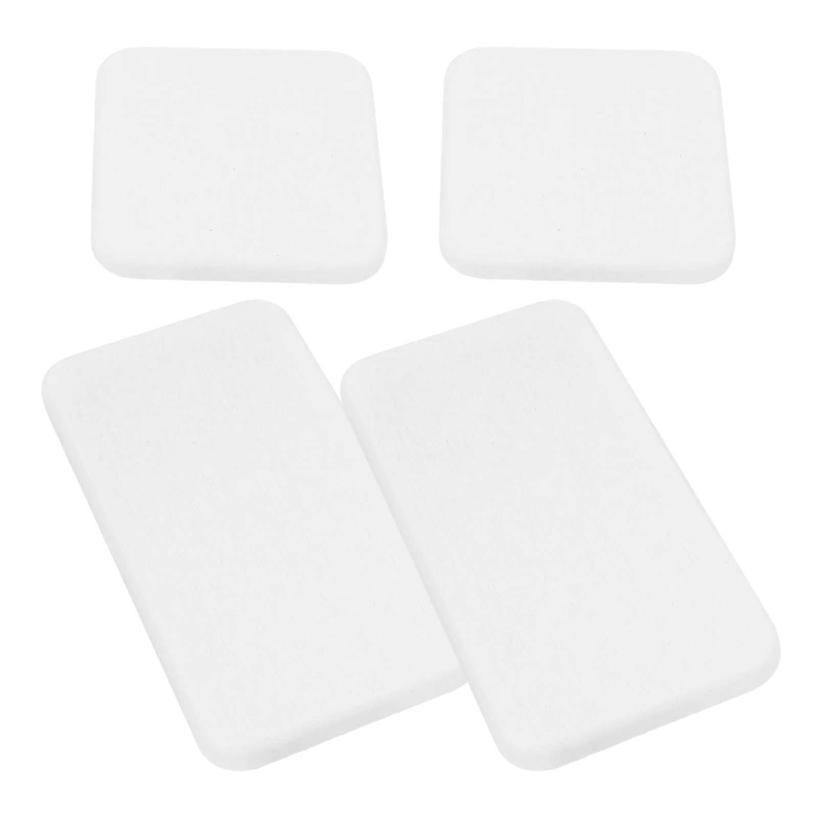 

4 White Diatomaceous Absorption Trays Kitchen Soap Dish Hand Wash Stand Sink Organizer Non Slip Mats Countertop