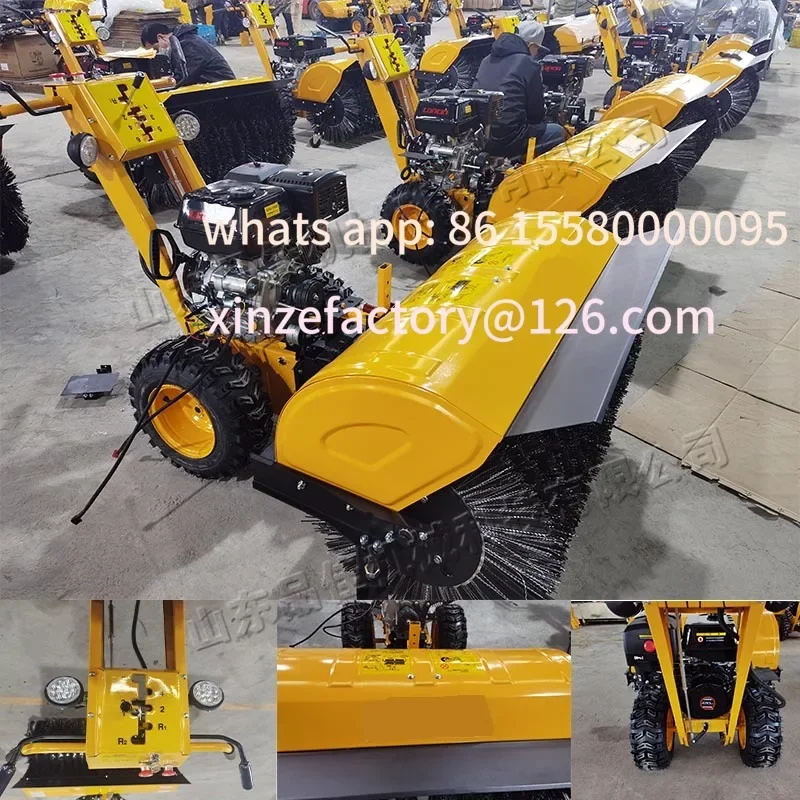 Customizable 1100mm Snowplow Hand Push Small  Thrower Full Gear  Multifunctional Road Clearing and Snow Removal Mach