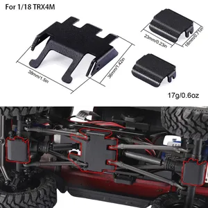 Stoßfänger Stoßstange Rückspiegel RC, Lugh -Lug -Röhrchen, Nettofenster -Chassis, Upgrade -Teil, Traxxas TRX4M, 1/18 Verteidiger 8 Hauptverkaufs -Chassis -Traxxa - №7