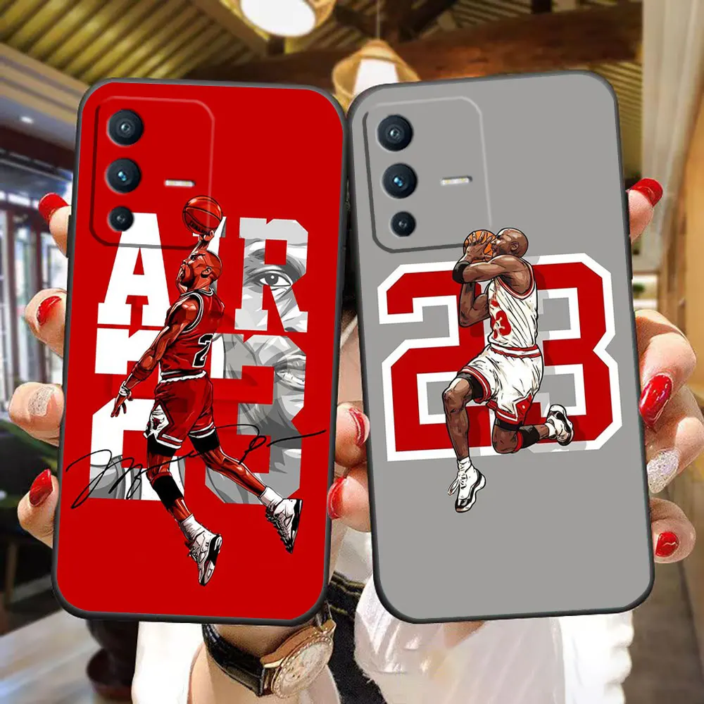 

Basketball Number 23 Phone Case For VIVO V50 V40 S1 V15 V17 V20 SE V21 V23 V23E V25 V25E V27 V27E V29 V29E V30 PRO TPU Case Capa