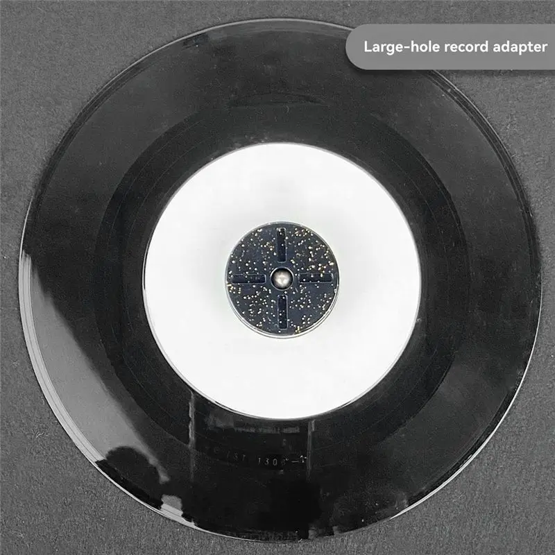 ABMF Vinyl Record Adapter 45 RPM Turntable Phonograph Conversion Base, for 7 Inch EP Record, Durable ABS Blue, for Turntable