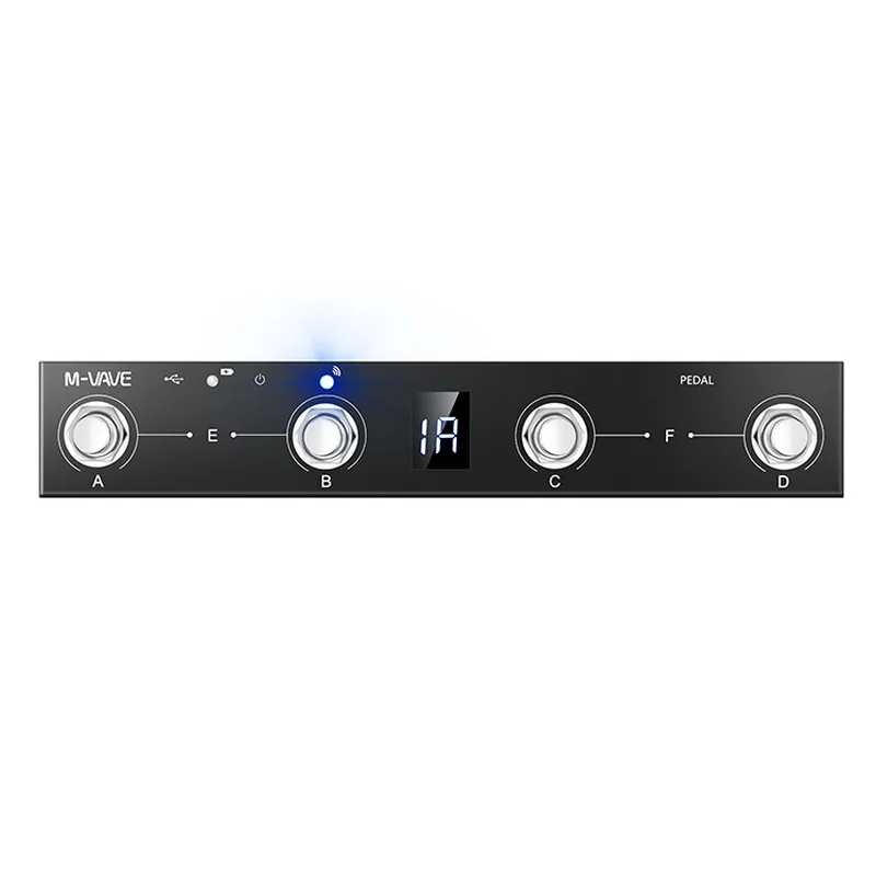M Vave Bluetooth Midi Controller Pedal, Page Turner, Multifunctional Accessory For Guitar Live Performance In Stock