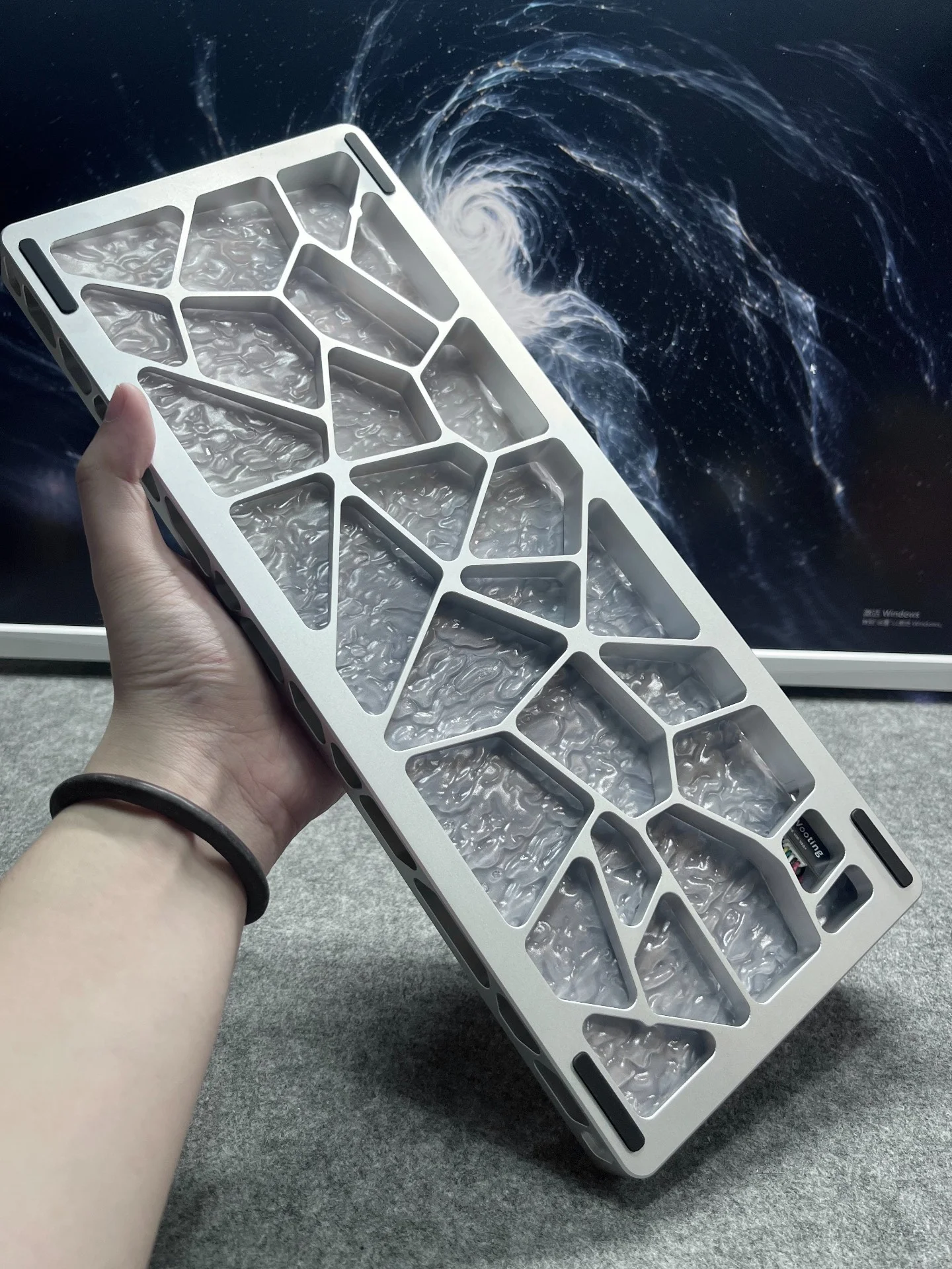 Custom Hollowed Aluminum Case for 80% Layout Magnetic Keyboard, Perforated Alloy Shell Rapid Trigger Custom Mechanical Part Gift