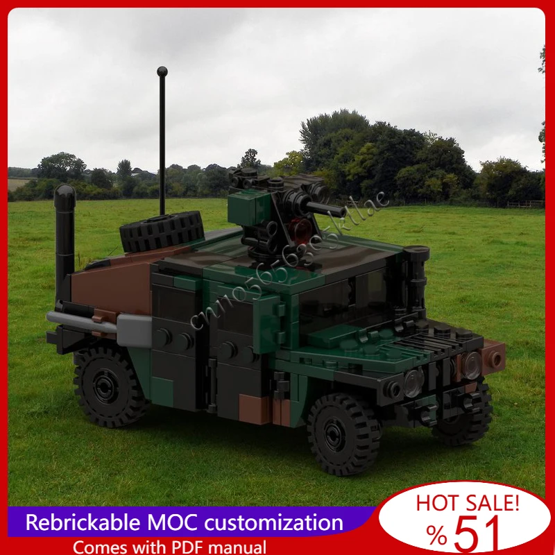 335 PCS Lightweight Four Wheel Drive Multi Purpose Vehicles Model MOC Building Block Brick Creative Assembly Toys For Kids Gifts